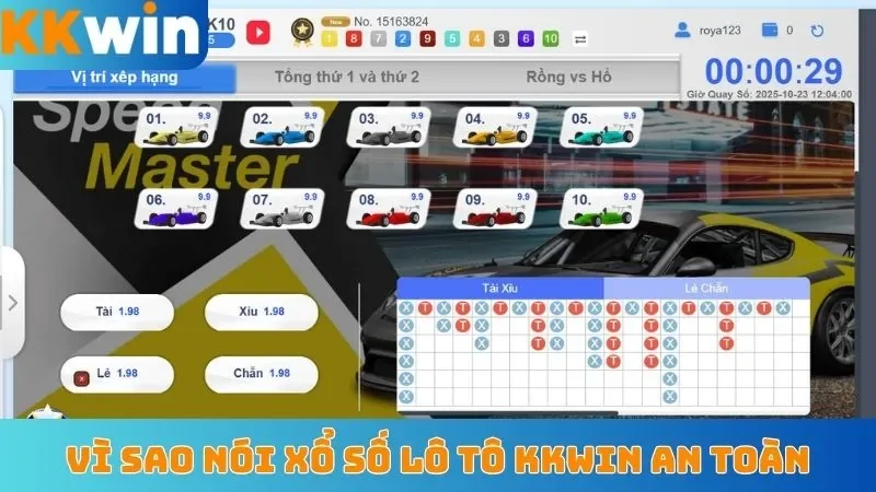 Vì sao nói xổ số lô tô KKwin an toàn